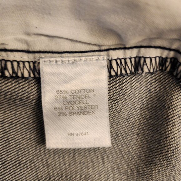 J.JILL DENIM AUTHENTIC FIT FRONT SLIT ANKLE SIZE 4 MEDIUM WASH BLUE SIDE ZIP - Picture 9 of 11